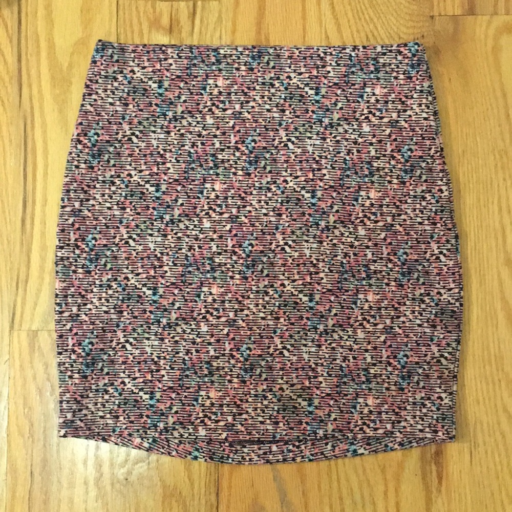 Multicolored mini skirt